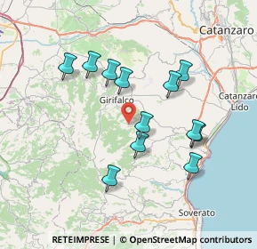 Mappa 88050 Amaroni CZ, Italia (7.4075)