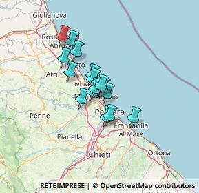 Mappa Via Aldo Moro, 65015 Pianella PE, Italia (8.84)