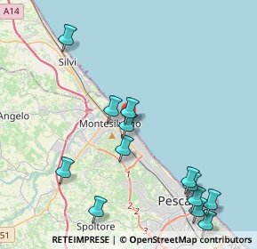 Mappa 65015 Pianella PE, Italia (5.09308)