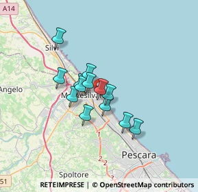 Mappa Via Aldo Moro, 65015 Pianella PE, Italia (2.43923)