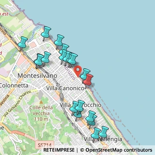 Mappa Via Aldo Moro, 65015 Pianella PE, Italia (1.069)