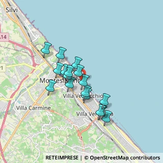 Mappa Via Aldo Moro, 65015 Pianella PE, Italia (1.43588)