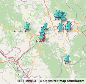 Mappa Via Curva dell'Edera, 05035 Narni TR, Italia (7.71583)