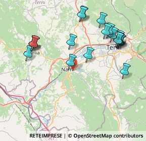 Mappa Via Curva dell'Edera, 05035 Narni TR, Italia (9.5175)