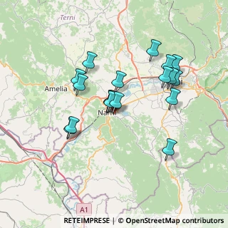 Mappa Via Curva dell'Edera, 05035 Narni TR, Italia (6.51789)