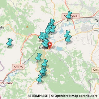 Mappa Via Curva dell'Edera, 05035 Narni TR, Italia (3.474)