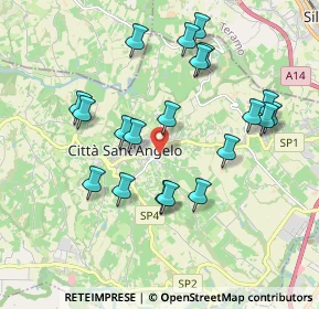 Mappa Via dell' Artigianato, 65013 Città Sant'Angelo PE, Italia (1.9865)