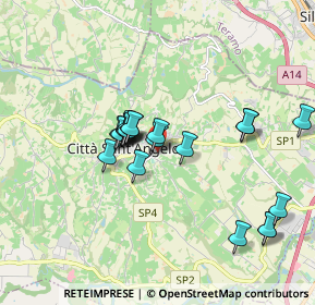 Mappa Via dell' Artigianato, 65013 Città Sant'Angelo PE, Italia (1.6685)