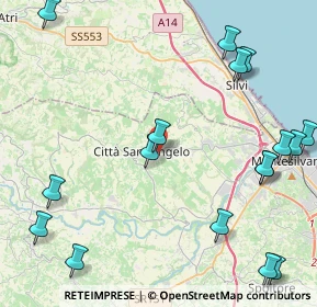 Mappa Via dell' Artigianato, 65013 Città Sant'Angelo PE, Italia (6.5535)