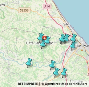 Mappa Via dell' Artigianato, 65013 Città Sant'Angelo PE, Italia (3.88083)