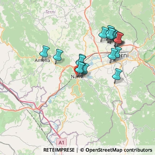 Mappa Via del Monte, 05035 Narni TR, Italia (7.57211)