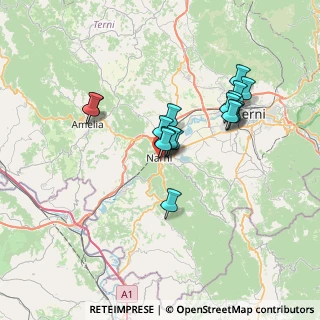 Mappa Via del Monte, 05035 Narni TR, Italia (6.11765)