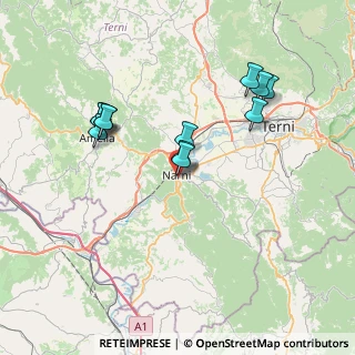 Mappa Via del Monte, 05035 Narni TR, Italia (7.37833)