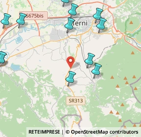 Mappa Strada Regionale, 05100 Terni TR, Italia (5.81)