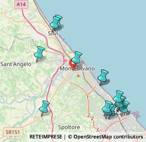Mappa Via Sannio, 65015 Montesilvano PE, Italia (5.26643)