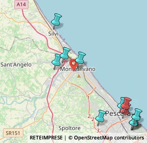 Mappa Via Sannio, 65015 Montesilvano PE, Italia (6.15917)