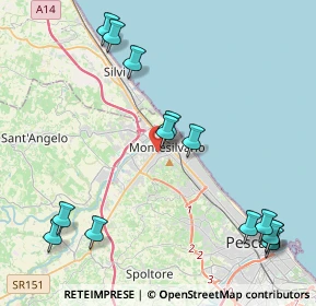Mappa Via Sannio, 65015 Montesilvano PE, Italia (5.38071)