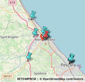 Mappa Via Sannio, 65015 Montesilvano PE, Italia (3.46333)