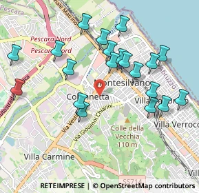 Mappa Via Sannio, 65015 Montesilvano PE, Italia (1.055)