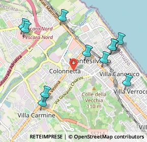 Mappa Via Sannio, 65015 Montesilvano PE, Italia (1.24636)