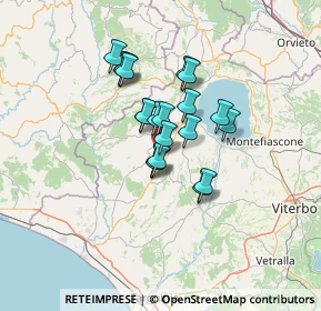 Mappa Via Guglielmo Marconi, 01010 Cellere VT, Italia (9.6395)