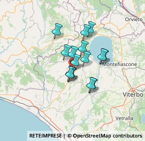 Mappa Via Guglielmo Marconi, 01010 Cellere VT, Italia (9.08333)