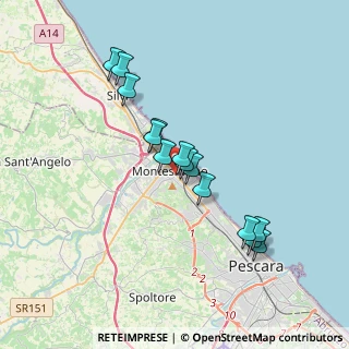 Mappa CAP, 65015 Montesilvano PE, Italia (3.285)