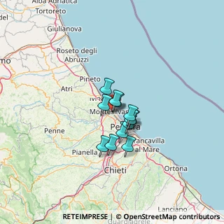 Mappa CAP, 65015 Montesilvano PE, Italia (7.94167)