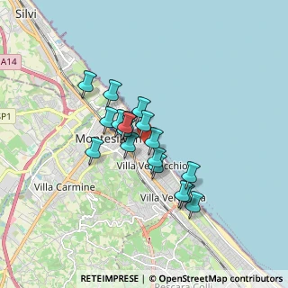 Mappa Via Liguria, 65015 Montesilvano PE, Italia (1.31056)