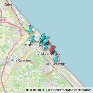 Mappa Via Liguria, 65015 Montesilvano PE, Italia (0.92636)