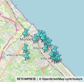 Mappa Via Liguria, 65015 Montesilvano PE, Italia (1.42933)