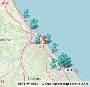 Mappa Via Liguria, 65015 Montesilvano PE, Italia (4.22)