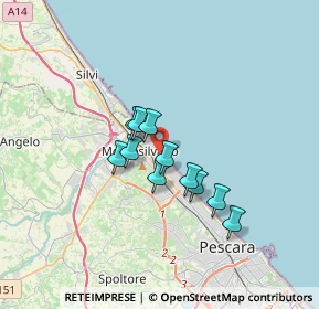 Mappa Via Liguria, 65015 Montesilvano PE, Italia (2.47545)
