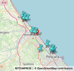 Mappa Via Liguria, 65015 Montesilvano PE, Italia (3.82727)