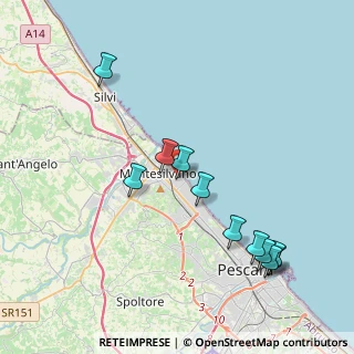 Mappa Via Liguria, 65015 Montesilvano PE, Italia (4.46091)