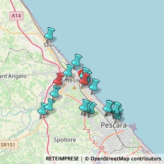 Mappa Via Liguria, 65015 Montesilvano PE, Italia (3.56158)