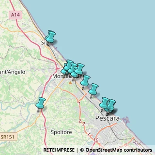 Mappa Via Liguria, 65015 Montesilvano PE, Italia (3.39938)