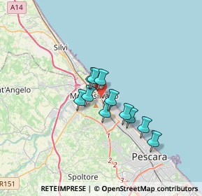 Mappa Via Corno Grande, 65015 Montesilvano PE, Italia (2.40727)
