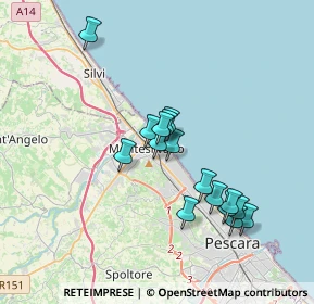 Mappa Via Corno Grande, 65015 Montesilvano PE, Italia (3.24063)