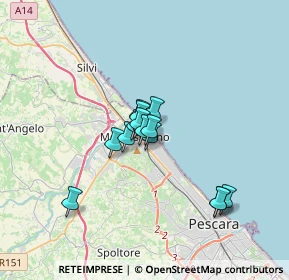 Mappa Via Corno Grande, 65015 Montesilvano PE, Italia (2.33714)