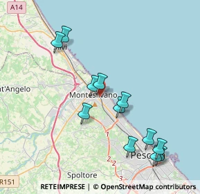 Mappa Via Corno Grande, 65015 Montesilvano PE, Italia (4.2425)