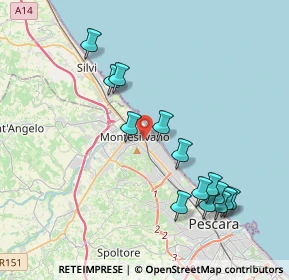Mappa Via Corno Grande, 65015 Montesilvano PE, Italia (4.34214)