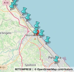 Mappa Via Corno Grande, 65015 Montesilvano PE, Italia (5.14727)