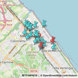 Mappa Via Corno Grande, 65015 Montesilvano PE, Italia (0.6485)