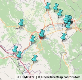 Mappa VIA Porta Romana S.S.3 Flaminia KM 84+630 SNC, 05035 Narni TR, Italia (9.891)