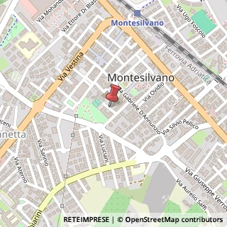 Mappa Via Antonio Gramsci, 14, 65015 Montesilvano, Pescara (Abruzzo)