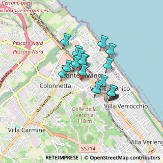 Mappa Via Gabriele D'Annunzio, 65100 Pescara PE, Italia (0.651)