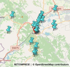 Mappa Via dei Nobili, 05035 Narni TR, Italia (3.2675)