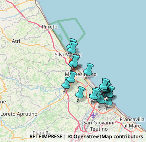 Mappa Via Leonardo Petruzzi, 65013 Pescara PE, Italia (6.847)