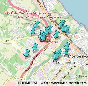 Mappa Via Leonardo Petruzzi, 65013 Pescara PE, Italia (0.7045)